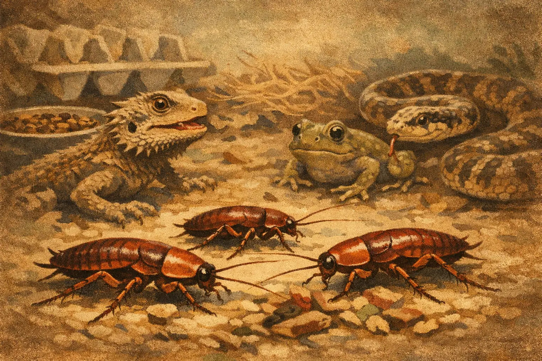 Turkish Red Runner Roaches for Active Feeders