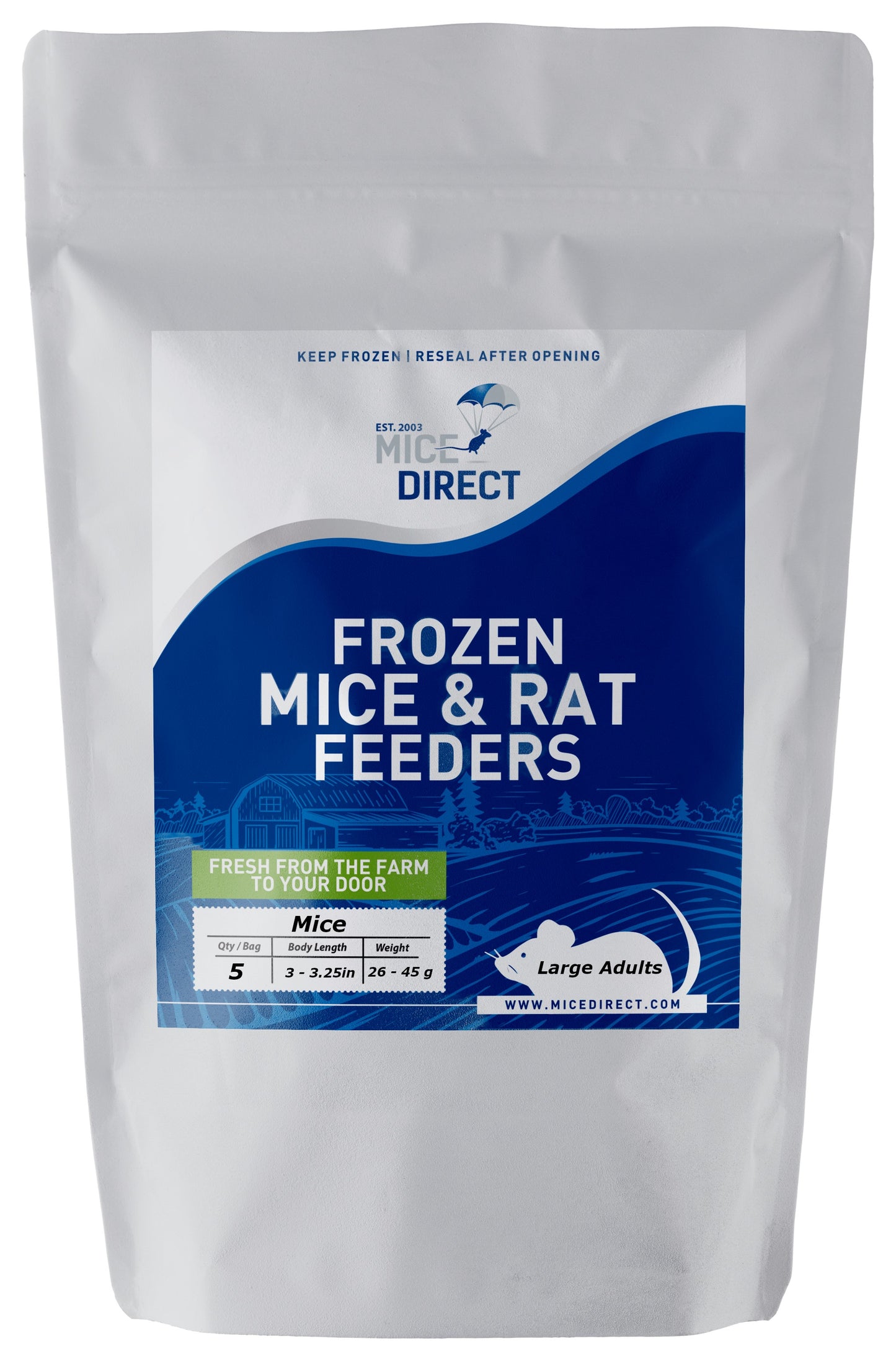 Large Adult Mice Frozen Snake Food