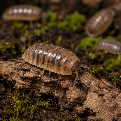 Cubaris Sp. "Cappuccino" Isopods | Premium Bioactive Clean-Up Crew | MiceDirect